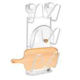 No - Drill Wall Mount Pot Lid Holder - Androf